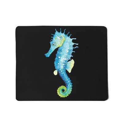 Watercolor Seahorse Mousepad