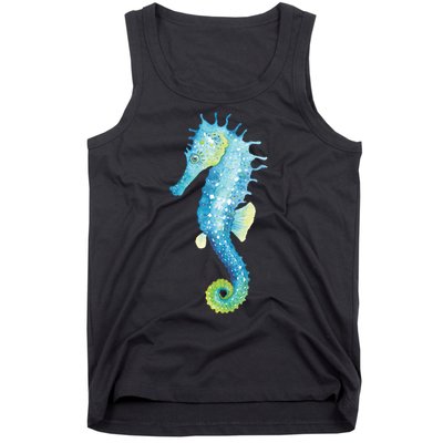 Watercolor Seahorse Tank Top