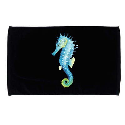 Watercolor Seahorse Microfiber Hand Towel