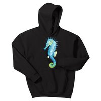 Watercolor Seahorse Kids Hoodie