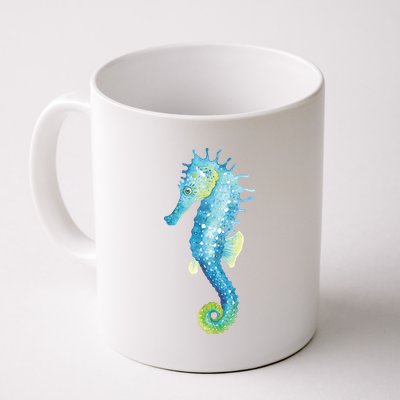 Watercolor Seahorse Coffee Mug