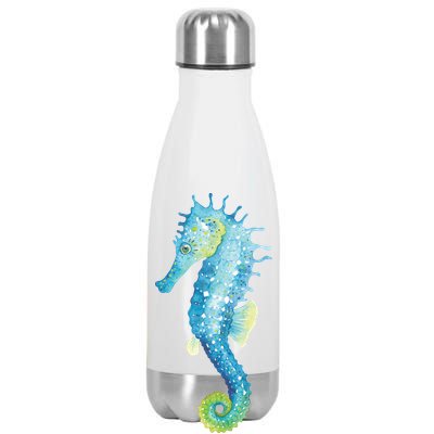 Watercolor Seahorse Stainless Steel Insulated Water Bottle