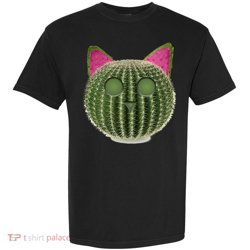 Watermelon Cactus Cat Catcus Garment-Dyed Heavyweight T-Shirt
