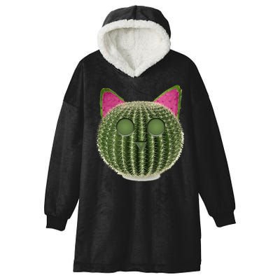Watermelon Cactus Cat Catcus Hooded Wearable Blanket