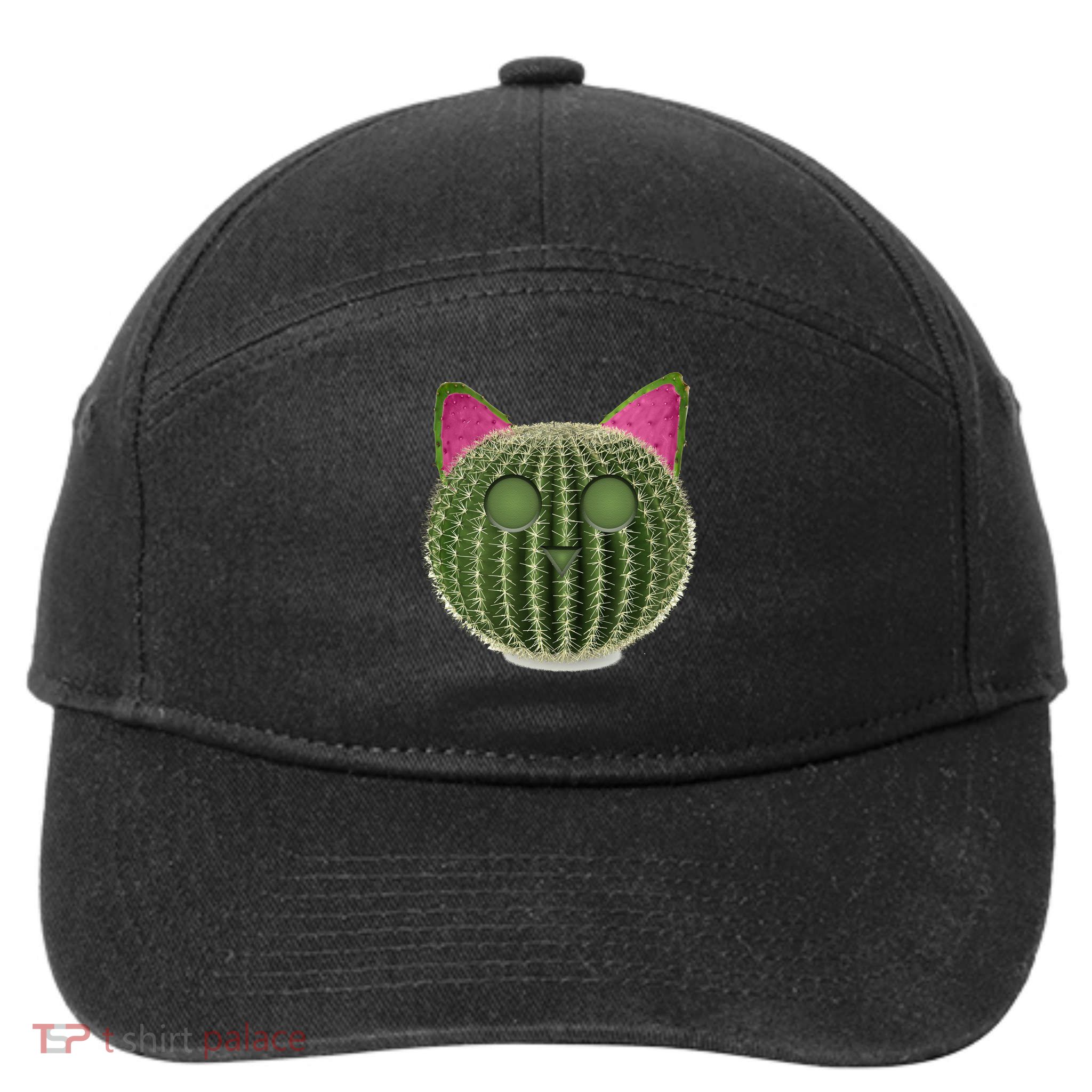 Watermelon Cactus Cat Catcus 7-Panel Snapback Hat