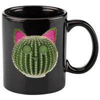 Watermelon Cactus Cat Catcus 11oz C Handle Ceramic Mug