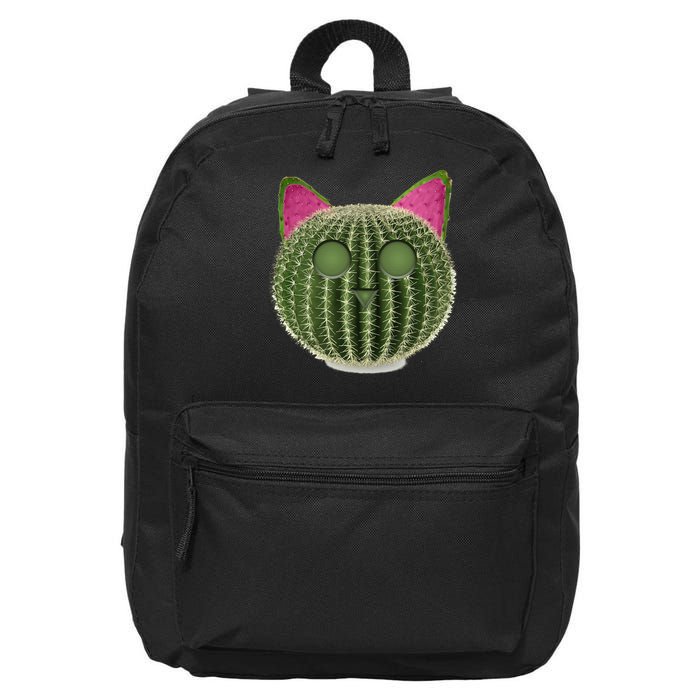 Watermelon Cactus Cat Catcus 16 in Basic Backpack