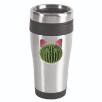 Watermelon Cactus Cat Catcus 16oz Travel Tumbler