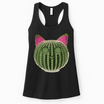 Watermelon Cactus Cat Catcus Womens Tank Top