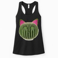 Watermelon Cactus Cat Catcus Womens Tank Top