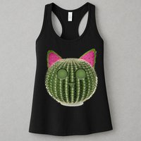 Watermelon Cactus Cat Catcus Womens Tank Top