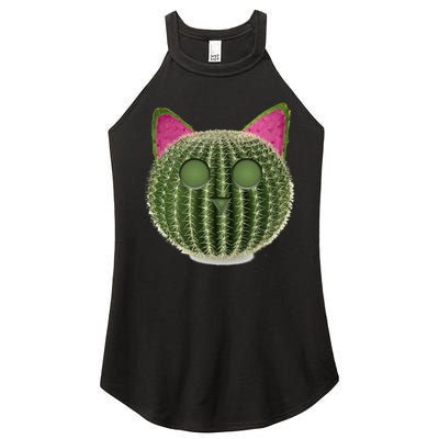 Watermelon Cactus Cat Catcus Women's Perfect Tri Rocker Tank