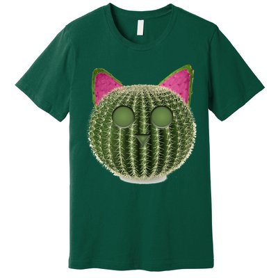 Watermelon Cactus Cat Catcus Premium T-Shirt