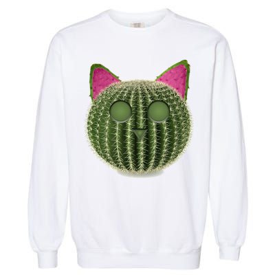 Watermelon Cactus Cat Catcus Garment-Dyed Sweatshirt