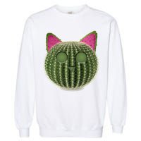 Watermelon Cactus Cat Catcus Garment-Dyed Sweatshirt