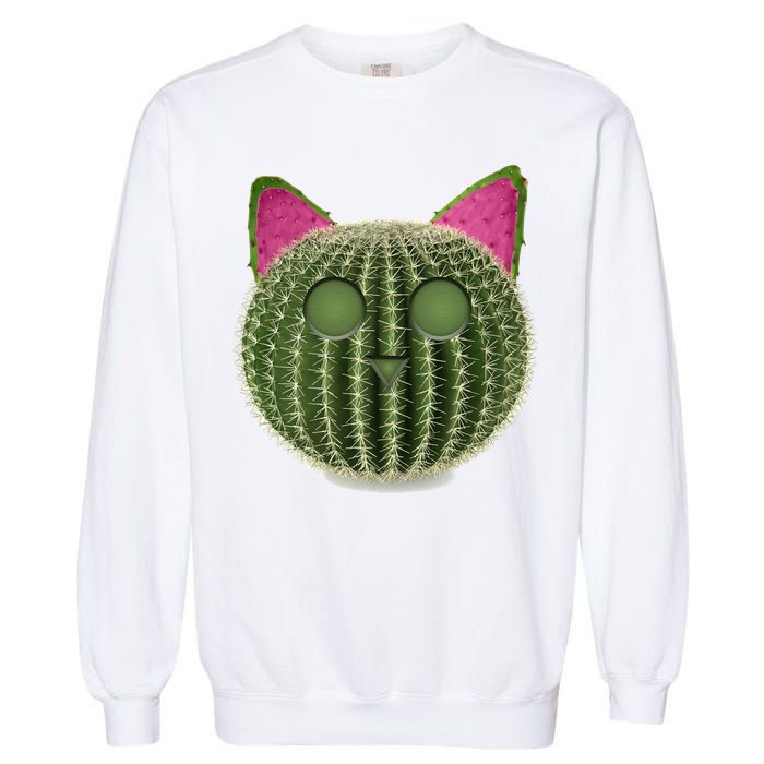 Watermelon Cactus Cat Catcus Garment-Dyed Sweatshirt