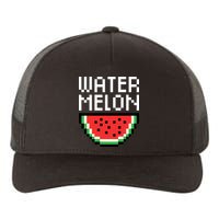 Watermelon Pixelated Retro Yupoong Adult 5-Panel Trucker Hat