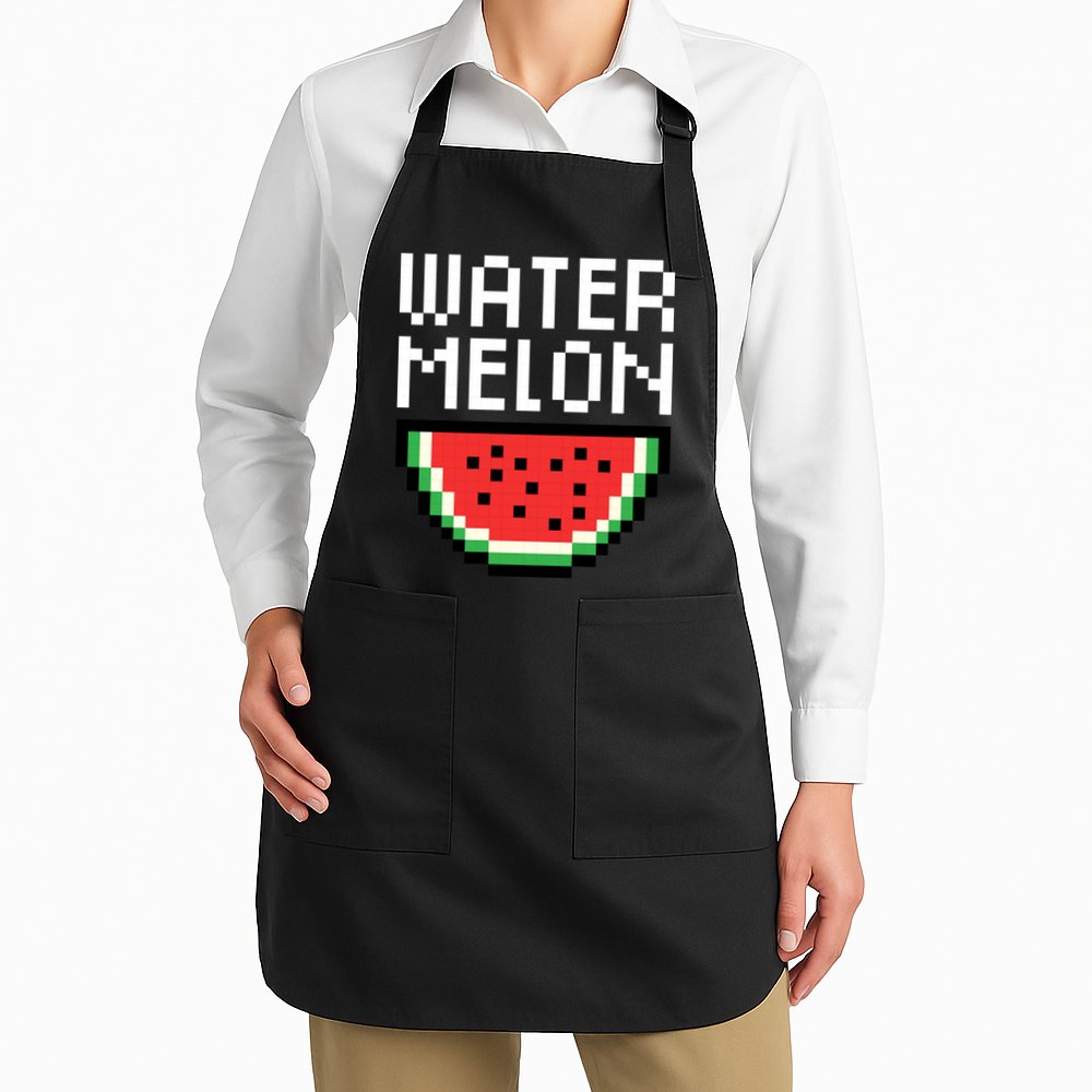 Watermelon Pixelated Retro Apron