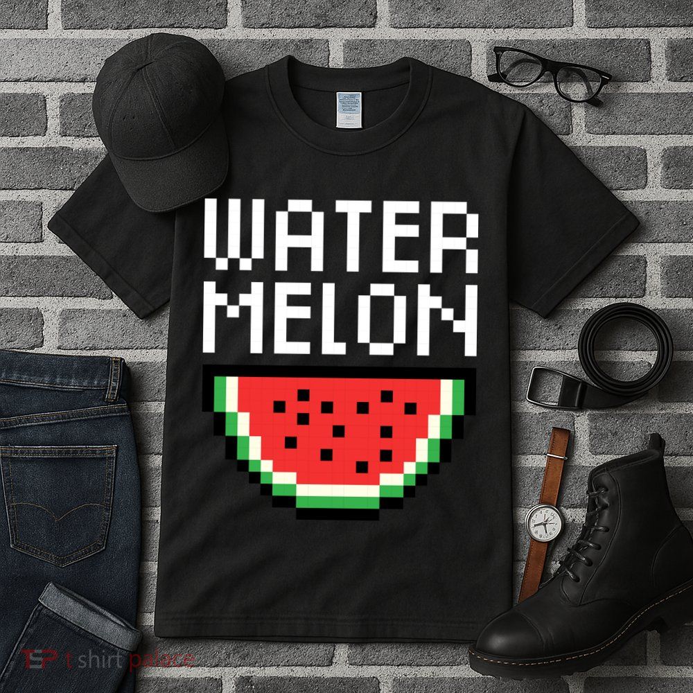 Watermelon Pixelated Retro Tall T-Shirt