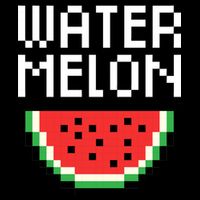Watermelon Pixelated Retro Button