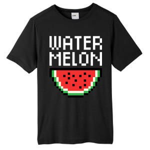 Watermelon Pixelated Retro Tall Fusion ChromaSoft Performance T-Shirt