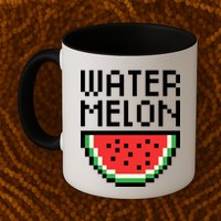 Watermelon Pixelated Retro Mug