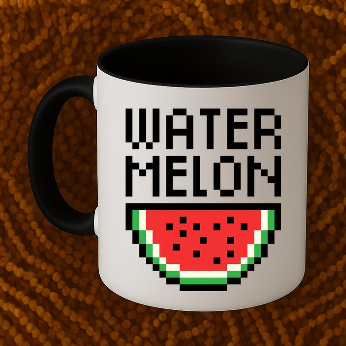 Watermelon Pixelated Retro Mug