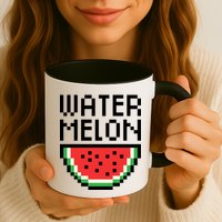 Watermelon Pixelated Retro Mug