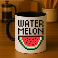 Watermelon Pixelated Retro Mug