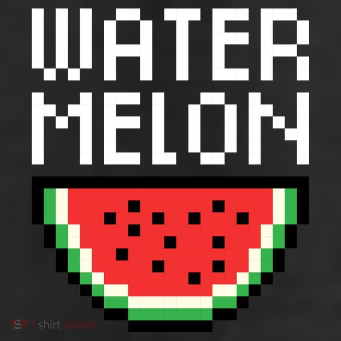 Watermelon Pixelated Retro 11oz C Handle Ceramic Mug