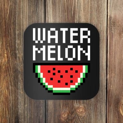 Watermelon Pixelated Retro Coaster