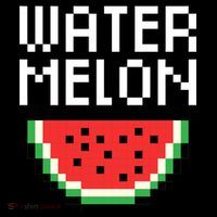 Watermelon Pixelated Retro Drawstring Bag
