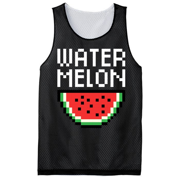 Watermelon Pixelated Retro Mesh Reversible Basketball Jersey Tank