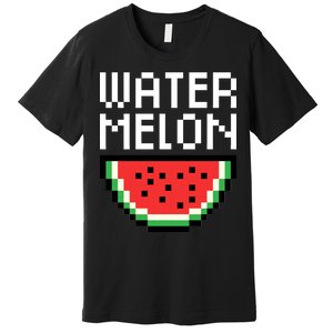 Watermelon Pixelated Retro Premium T-Shirt