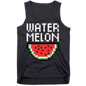 Watermelon Pixelated Retro Tank Top