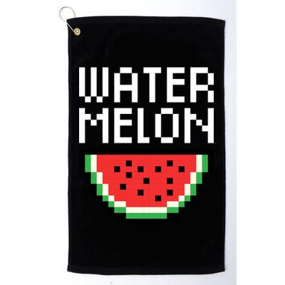 Watermelon Pixelated Retro Golf Towel