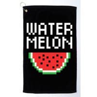 Watermelon Pixelated Retro Golf Towel