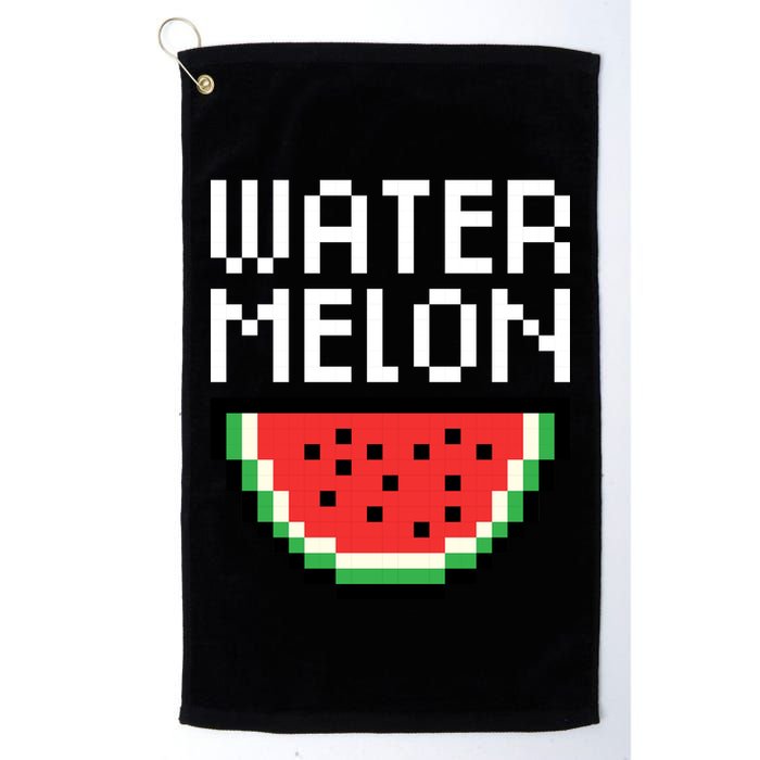 Watermelon Pixelated Retro Golf Towel