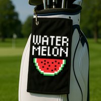 Watermelon Pixelated Retro Golf Towel