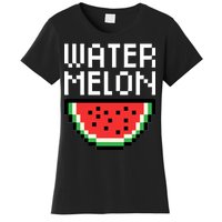 Watermelon Pixelated Retro Women's T-Shirt