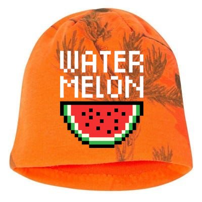 Watermelon Pixelated Retro Kati - Camo Knit Beanie