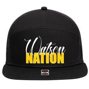 Watson Nation 7 Panel Mesh Trucker Snapback Hat