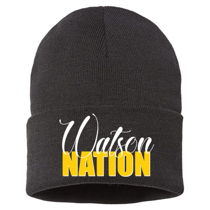 Watson Nation Sustainable Knit Beanie