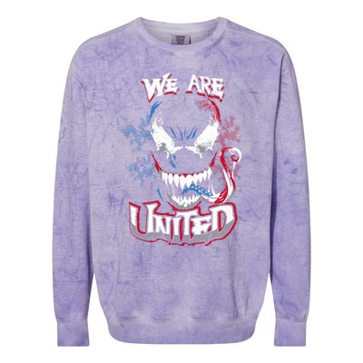 We Are United Venom Fan Lover Colorblast Crewneck Sweatshirt