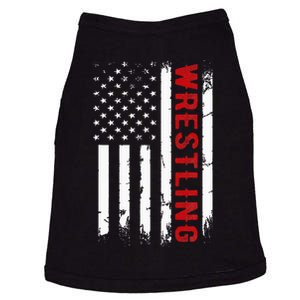 Wrestling American Usa Flag Doggie Tank