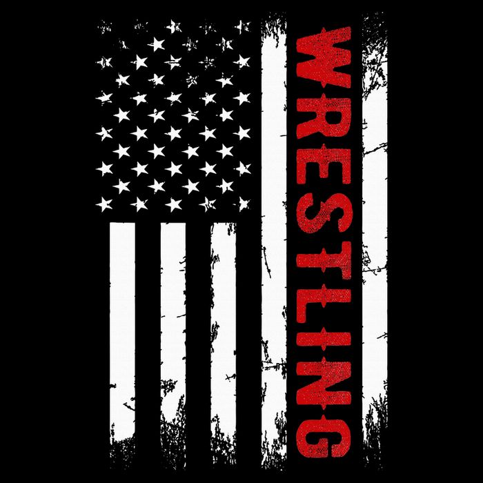 Wrestling American Usa Flag 16 in Basic Backpack