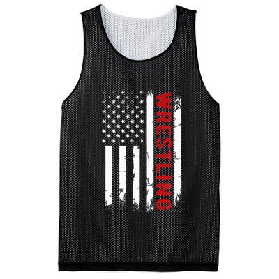 Wrestling American Usa Flag Mesh Reversible Basketball Jersey Tank