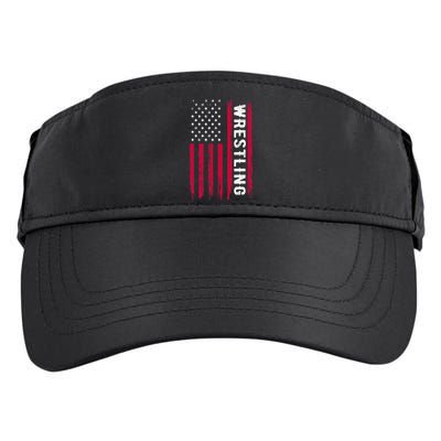 Wrestling American Usa Flag Funny Wrestle Boy Wrestling Adult Drive Performance Visor