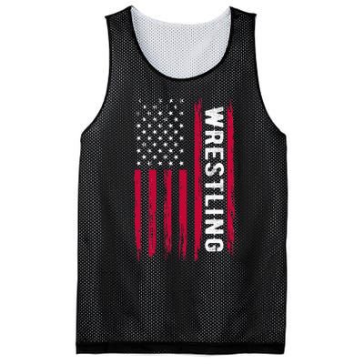 Wrestling American Usa Flag Funny Wrestle Boy Wrestling Mesh Reversible Basketball Jersey Tank