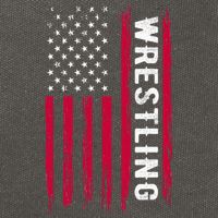 Wrestling American Usa Flag Funny Wrestle Boy Wrestling Cotton Canvas Backpack
